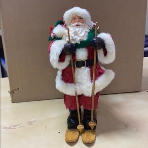 Skiing Santa